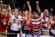 COLUMBUS, OH - SEPTEMBER 10: Fans cheer for the U.S. Men's National Team during a game against Mexico at Columbus Crew Stadium on September 10, 2013 in Columbus, Ohio. (Photo by Jamie Sabau/Getty Images)