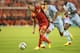 BRUSSELS, BELGIUM - AUGUST 14: Eden Hazard of Belgium moves away from Dimitri Payet during the International friendly match between Belgium and France at the King Baudouin Stadium on August 14, 2013 in Brussels, Belgium. (Photo by David Rogers/Getty Ima