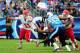 NASHVILLE, TN - OCTOBER 6: Alex Smith #11 of the Kansas City Chiefs scrambles against the Tennessee Titans at LP Field on October 6, 2013 in Nashville, Tennessee. (Photo by Scott Cunningham/Getty Images)