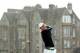 ST ANDREWS, SCOTLAND - SEPTEMBER 29: Martin Kaymer of Germany drives off the second tee during the final round of the Alfred Dunhill Links Championship on The Old Course, at St Andrews on September 29, 2013 in St Andrews, Scotland. (Photo by Andrew Redi