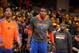 INDIANAPOLIS, IN - MAY 11: Amar'e Stoudemire #1 of the New York Knicks looks on from the bench during the game against the Indiana Pacers in Game Three of the Eastern Conference Semifinals during the 2013 NBA Playoffs on May 11, 2013 at the Bankers Life