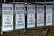 June 7, 2012; Boston, MA, USA; Banners hang in the rafters of the TD Garden before game six of the Eastern Conference finals of the 2012 NBA playoffs between the Boston Celtics and the Miami Heat. Mandatory Credit: Greg M. Cooper-USA TODAY Sports