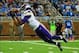 Sep 8, 2013; Detroit, MI, USA; Minnesota Vikings wide receiver Jerome Simpson (81) makes a diving catch in the third quarter against the Detroit Lions at Ford Field. Mandatory Credit: Andrew Weber-USA TODAY Sports