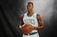 Sep 30, 2013; Waltham, MA, USA; Boston Celtics guard Rajon Rondo (9) poses for pictures during media day at the Celtics Practice Facility. Mandatory Credit: David Butler II-USA TODAY Sports