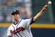 ATLANTA, GA - AUGUST 27: Pitcher Alex Wood #58 of the Atlanta Braves throws a pitch during the game against the Cleveland Indians at Turner Field on August 27, 2013 in Atlanta, Georgia. (Photo by Mike Zarrilli/Getty Images)