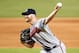 MIAMI, FL - JULY 25: Jonny Venters #39 of the Atlanta Braves pitches during a game against the Miami Marlins at Marlins Park on July 25, 2012 in Miami, Florida. The Atlanta Braves defeated the Miami Marlins 7-1. (Photo by Sarah Glenn/Getty Images)