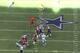 Hillman has almost 10 yards of space between himself and the nearest tackler.