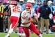 NASHVILLE, TN - OCTOBER 6: Alex Smith #11 of the Kansas City Chiefs scrambles against the Tennessee Titans at LP Field on October 6, 2013 in Nashville, Tennessee. (Photo by Scott Cunningham/Getty Images)