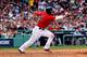 Normally a switch-hitter, Victorino is hitting only right-handed.