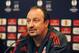 MADRID, SPAIN - APRIL 21: Liverpool manager Rafa Benitez answers a question during the team press conference at the Vicente Calderon stadium on April 21, 2010 in Madrid, Spain. Liverpool play Atletico Madrid April 22 in the UEFA Europa League semi-finals
