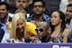 Sep 19, 2013; Los Angeles, CA, USA; Boxer Floyd Mayweather Jr. watches game 1 of the Western Conference semi-finals between the Los Angeles Sparks and the Phoenix Mercury at Staples Center. Phoenix won 86-75. Mandatory Credit: Jayne Kamin-Oncea-USA TODA