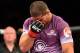 Oct 9, 2013; Barueri, Sao Paulo, Brazil; Rousimar Palhares reacts after defeating Mike Pierce (not pictured) during UFC Fight Night at Jose Correa Arena. Mandatory Credit: Jason Silva-USA TODAY Sports