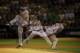 OAKLAND, CA - OCTOBER 10: (EDITORS NOTE: Multiple exposure created in camera) Justin Verlander #35 of the Detroit Tigers pitches against the Oakland Athletics during Game Five of the American League Division Series at O.co Coliseum on October 10, 2013 in