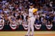 ST PETERSBURG, FL - OCTOBER 08: Koji Uehara #19 of the Boston Red Sox pitches against the Tampa Bay Rays in the eighth inning during Game Four of the American League Division Series at Tropicana Field on October 8, 2013 in St Petersburg, Florida. (Photo