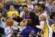 May 14, 2013; Indianapolis, IN, USA; New York Knicks forward Carmelo Anthony (7) is guarded by Indiana Pacers forward Paul George (24) during game four of the second round of the 2013 NBA Playoffs at Bankers Life Fieldhouse. Indiana defeats New York 93-82