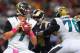 ST. LOUIS, MO - OCTOBER 6: Chad Henne #7 of the Jacksonville Jaguars passes against the St. Louis Rams at the Edward Jones Dome on October 6, 2013 in St. Louis, Missouri. The Rams beat the Jaguars 34-20. (Photo by Dilip Vishwanat/Getty Images)