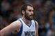 Dec 29, 2012; Minneapolis, MN, USA; Minnesota Timberwolves forward Kevin Love (42) against the Phoenix Suns at the Target Center. The Timberwolves defeated the Suns 111-107. Mandatory Credit: Brace Hemmelgarn-USA TODAY Sports