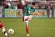 GLENDALE, AZ - JANUARY 30: Oribe Peralta #19 of Mexico shoots the ball against Denmark during an international friendly match at University of Phoenix Stadium on January 30, 2013 in Glendale, Arizona. Mexico and Denmark ended in a 1-1 draw. (Photo by C