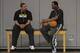 Hunter and Scalabrine will help, but it is likely to be Jackson (left) and Myers (right) who take over Malone's role as the team's lead play caller.