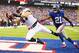 EAST RUTHERFORD, NJ - OCTOBER 06: Brent Celek #87 of the Philadelphia Eagles catches the go ahead touchdown against Ryan Mundy #21 of the New York Giants in the fouth Quarter during their game at MetLife Stadium on October 6, 2013 in East Rutherford, N