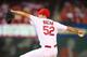 ST. LOUIS, MO - SEPTEMBER 24: Starter Michael Wacha #52 of the St. Louis Cardinals pitches against the Washington Nationals in the first inning at Busch Stadium on September 24, 2013 in St. Louis, Missouri. (Photo by Dilip Vishwanat/Getty Images)