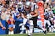 ORCHARD PARK, NY - SEPTEMBER 8: Danny Amendola #80 of the New England Patriots runs after making a catch during NFL game action against the Buffalo Bills at Ralph Wilson Stadium on September 8, 2013 in Orchard Park, New York. (Photo by Tom Szczerbowski/Ge