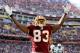 LANDOVER, MD - DECEMBER 04: Fred Davis #83 of the Washington Redskins celebrates the Redskins first touchdown against the New York Jets during the first half at FedExField on December 4, 2011 in Landover, Maryland. (Photo by Rob Carr/Getty Images)