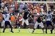 Oct 12, 2013; Auburn, AL, USA; Auburn Tigers quarterback Jeremy Johnson (6) throws a pass against the Western Carolina Catamounts during the second half at Jordan Hare Stadium. The Tigers beat the Catamounts 62-3. Mandatory Credit: John Reed-USA TODAY S
