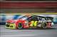 Oct 12, 2013; Concord, NC, USA; NASCAR Sprint Cup Series driver Jeff Gordon (24) during the the Bank of America 500 at Charlotte Motor Speedway. Mandatory Credit: Kevin Liles-USA TODAY Sports