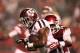 Sep 28, 2013; Fayetteville, AR, USA; Texas A&M Aggies running back Trey Williams (3) rushes as Arkansas Razorbacks safety Eric Benett (14) makes a tackle at Donald W. Reynolds Razorback Stadium. Texas A&M defeated Arkansas 45-33. Mandatory Credit: Nelson