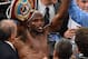 LAS VEGAS, NV - OCTOBER 12: WBO welterweight champion Timothy Bradley Jr. celebrates his split-decision victory over Juan Manuel Marquez at the Thomas & Mack Center on October 12, 2013 in Las Vegas, Nevada. (Photo by Ethan Miller/Getty Images)