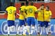 FOXBORO, MA - SEPTEMBER 10: Neymar #10 of Brazil celebrates with teammate Bernard #20 following his goal in the first half against Portugal during the international friendly match at Gillette Stadium on September 10, 2013 in Foxboro, Massachusetts. (Photo