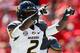 ATHENS, GA - OCTOBER 12: L'Damian Washington #2 of the Missouri Tigers reacts after scoring a touchdown against the Georgia Bulldogs at Sanford Stadium on October 12, 2013 in Athens, Georgia. (Photo by Kevin C. Cox/Getty Images)