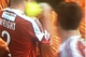 Davids gets stuck in vs. Wrexham. Pic: @101greatgoals