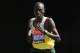 LONDON, ENGLAND - APRIL 21: Emmanuel Mutai of Kenya in action in the Men's Elite section during the Virgin London Marathon 2013 on April 21, 2013 in London, England. (Photo by Ian Walton/Getty Images)