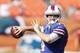 MIAMI GARDENS, FL - DECEMBER 23: Tyler Thigpen #4 of the Buffalo Bills throws the ball prior to the game against the Miami Dolphins on December 23, 2012 at Sun Life Stadium in Miami Gardens, Florida. (Photo by Joel Auerbach/Getty Images)