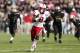 WEST LAFAYETTE, IN - OCTOBER 12: Ameer Abdullah #8 of the Nebraska Cornhuskers runs for a 28-yard touchdown in the first half of the game against the Purdue Boilermakers at Ross-Ade Stadium on October 12, 2013 in West Lafayette, Indiana. (Photo by Joe Rob