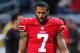 ST LOUIS, MO - SEPTEMBER 26: Colin Kaepernick #7 of the San Francisco 49ers warms up prior to their game against the St. Louis Rams at Edward Jones Dome on September 26, 2013 in St Louis, Missouri. (Photo by Dilip Vishwanat/Getty Images)