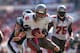 TAMPA, FL - OCTOBER 13: Mike Glennon #8 of the Tampa Bay Buccaneers is sacked by Connor Barwin #98 of the Philadelphia Eagles during a game at Raymond James Stadium on October 13, 2013 in Tampa, Florida. (Photo by Mike Ehrmann/Getty Images)