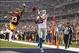 Oct 13, 2013; Arlington, TX, USA; Dallas Cowboys wide receiver Miles Austin (19) cannot catch a pass against Washington Redskins cornerback DeAngelo Hall (23) in the fourth quarter at AT&T Stadium. Mandatory Credit: Tim Heitman-USA TODAY Sports