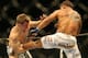 CHICAGO - OCTOBER 25: Sean Sherk (L) fights Tyson Griffin in a Lightweight bout at UFC's Ultimate Fight Night at Allstate Arena on October 25, 2008 in Chicago, Illinois. (Photo by Tasos Katopodis/Getty Images)