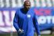 EAST RUTHERFORD, NJ - SEPTEMBER 15: Running back Brandon Jacobs #34 of the New York Giants warms up before the game against the Denver Broncos at MetLife Stadium on September 15, 2013 in East Rutherford, New Jersey. (Photo by Ron Antonelli/Getty Images)
