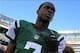 Oct 13, 2013; East Rutherford, NJ, USA; New York Jets quarterback Geno Smith (7) walks off the field after the Jets 19-6 loss to the Pittsburgh Steelers at MetLife Stadium. Mandatory Credit: Ed Mulholland-USA TODAY Sports