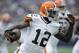 MINNEAPOLIS, MN - SEPTEMBER 22: Josh Gordon #12 of the Cleveland Browns carries the football during the first quarter of the game on September 22, 2013 at Mall of America Field at the Hubert H. Humphrey Metrodome in Minneapolis, Minnesota. (Photo by Hanna