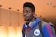 BILBAO, SPAIN - OCTOBER 3: Nerlens Noel #4 of the Philadelphia 76ers arrives at the hotel during the NBA Global Games on October 3, 2013 in Bilbao, Spain. NOTE TO USER: User expressly acknowledges and agrees that, by downloading and or using this photog