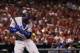 ST LOUIS, MO - OCTOBER 11: Hanley Ramirez #13 of the Los Angeles Dodgers is hit by a pitch in the first inning against the St. Louis Cardinals during Game One of the National League Championship Series at Busch Stadium on October 11, 2013 in St Louis, Mi