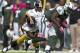 EAST RUTHERFORD, NJ - OCTOBER 13: Running Back Bilal Powell #29 of the New york Jets runs the ball and is tackled by defensive back William Gay #22 of the Pittsburgh Steelers on October 13, 2013 at MetLife Stadium in East Rutherford, New Jersey. (Photo by