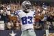 Oct 13, 2013; Arlington, TX, USA; Dallas Cowboys wide receiver Terrance Williams (83) celebrates making a touchdown catch in the third quarter of the game Washington Redskins at AT&T Stadium. Mandatory Credit: Tim Heitman-USA TODAY Sports