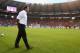 BRUSSELS, BELGIUM - AUGUST 14: Marc Wilmots the Belgium manager, leads his team off the field prior to the International friendly match between Belgium and France at the King Baudouin Stadium on August 14, 2013 in Brussels, Belgium. (Photo by David Roge