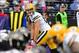 Oct 13, 2013; Baltimore, MD, USA; Green Bay Packers wide receiver Jordy Nelson (87) looks on prior to a play during the second quarter against the Baltimore Ravens at M&T Bank Stadium. Mandatory Credit: Evan Habeeb-USA TODAY Sports
